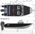 Схема лодки Волжанка 44.png