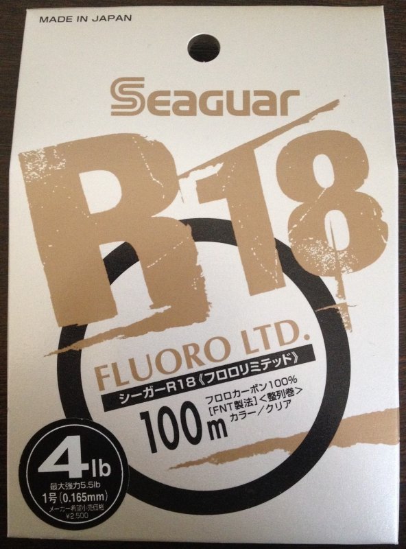 Флюорокарбон Kureha Seaguar R18 FLUORO LTD 100m 4lb 0,165mm (оригинал).JPG