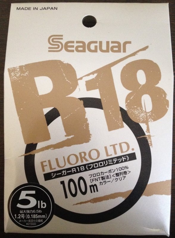 Флюорокарбон Kureha Seaguar R18 FLUORO LTD 100m 5lb 0,185mm (оригинал).JPG