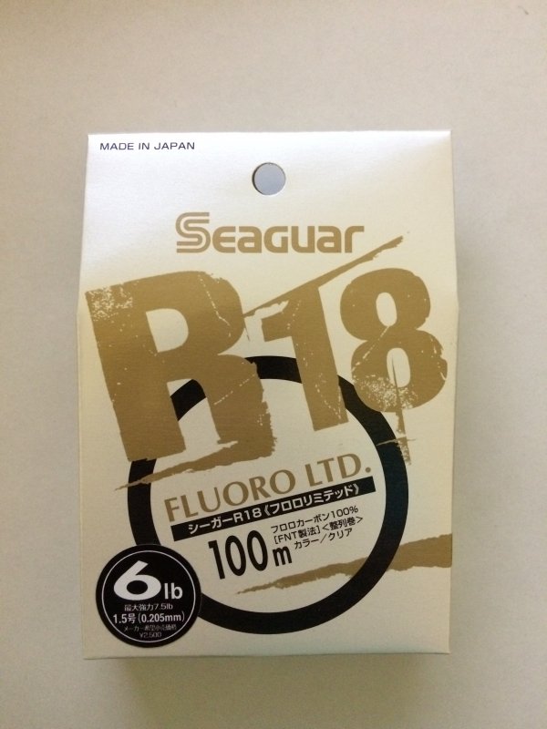 Флюорокарбон Kureha Seaguar R18 FLUORO LTD 100m 6lb 0,205mm (оригинал).JPG