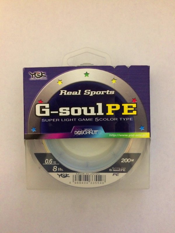 Шнур YGK G-Soul PE Real Sports Super Light Game 5 color X4 200m 0.6 (оригинал).JPG
